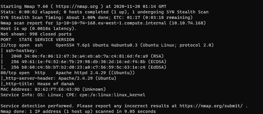 nmap scan