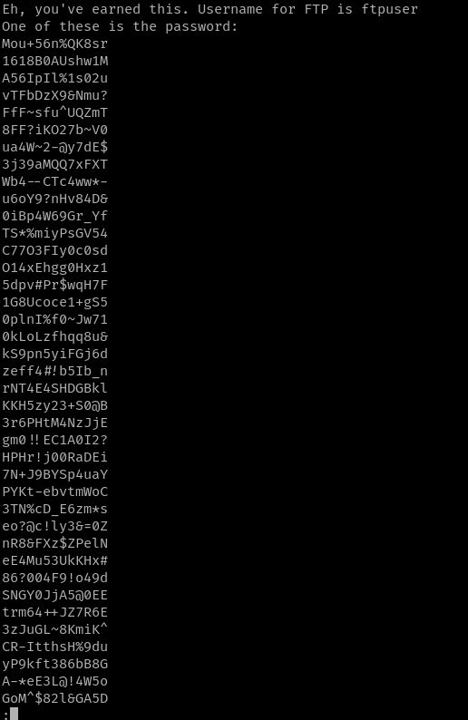 strings output